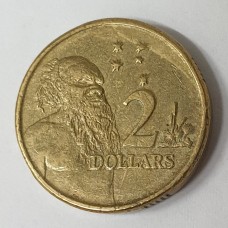 AUSTRALIA 2004 . TWO 2 DOLLARS COIN . ERROR . MIS-STRIKE OFF CENTRE